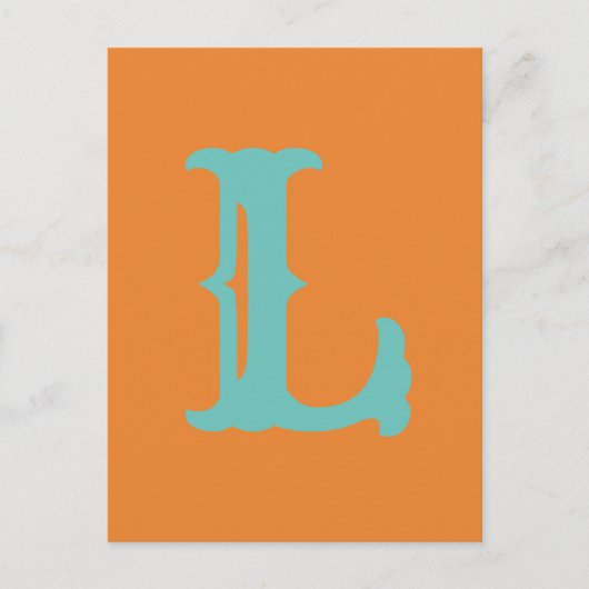 Customizable Letters and Cozaar! L Postcard Briefkaart (Voorkant)