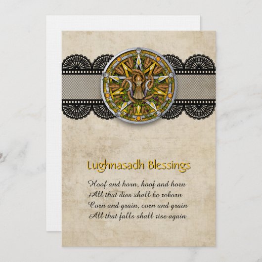 Customizable Lughnasadh Lammas Greeting Card Bedankkaart (Voorkant / Achterkant)