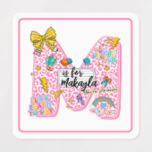 Customizable “M is for” Alphabet Art – Inspiration Labels (Design 2)