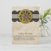Customizable Mabon Autumn Equinox Greeting Card Bedankkaart (Staand voorkant)