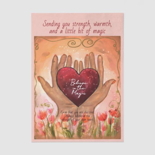 Customizable Magical Heart Healing Journey Tissue Tissuepapier (Voorkant)