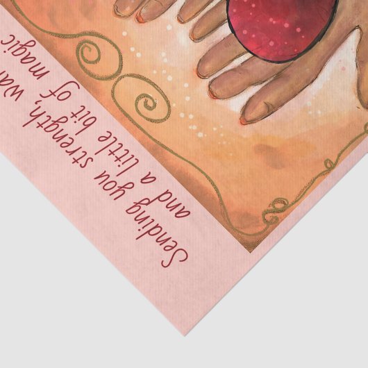 Customizable Magical Heart Healing Journey Tissue Tissuepapier (Detail)