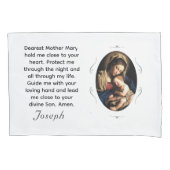 Customizable Mary & Christ Child Kussensloop (Voorkant)