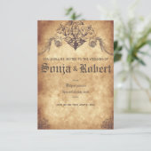 Customizable Medieval Wedding (no seal) Kaart (Staand voorkant)