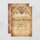 Customizable Medieval Wedding (no seal) Kaart (Voorkant / Achterkant)