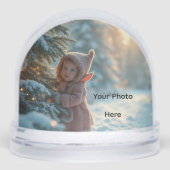 Customizable Merry Christmas Sneeuwbol (Voorkant)