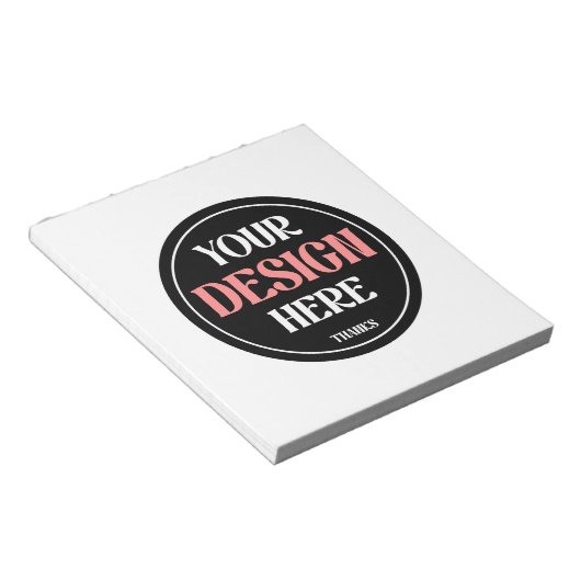 Customizable, modern, sleek & timeless notitieblok (Schuin)