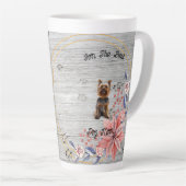 Customizable mug for dog lovers, gift for dog moms latte mok (Rechterhoek)