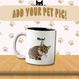 Customizable Mug For Pet Lovers! Tweekleurige Koffiemok