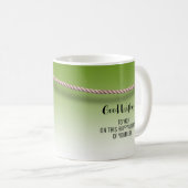 Customizable mug, photo frame, green background koffiemok (Voorkant rechts)