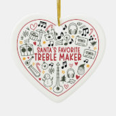 Customizable Music Teacher Student Photo Keramisch Ornament (Voorkant)