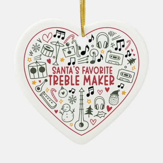 Customizable Music Teacher Student Photo Keramisch Ornament (Voorkant)