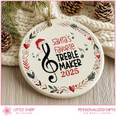 Customizable Music Teacher Student Photo Keramisch Ornament