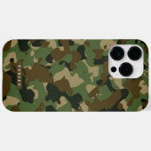 Customizable Name Camouflage Military Kaki Brown Case-Mate iPhone Case (Achterkant (horizontaal))