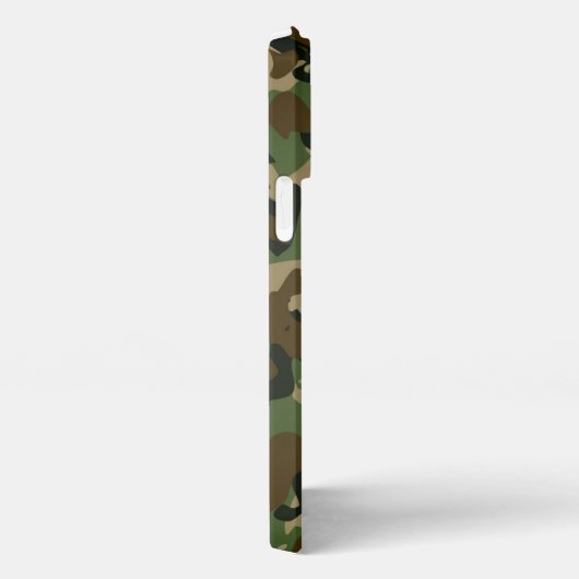 Customizable Name Camouflage Military Kaki Brown iPhone Hoesje (Rechterkant)