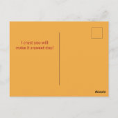 Customizable National Pie Day Postcard Briefkaart (Achterkant)