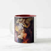 Customizable Nativity Prayer Mug Tweekleurige Koffiemok (Voorkant links)