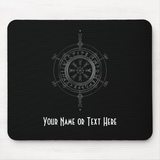 Customizable Norse Motif Mouse Pad Muismat (Voorkant)