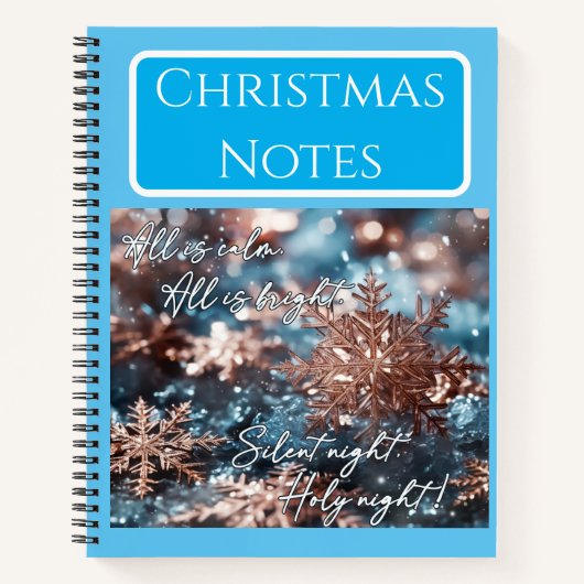Customizable notebook, Christmas design, Christmas Notitieboek (Voorkant)