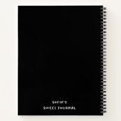 Customizable notebook for pastry recipes notitieboek (Achterkant)