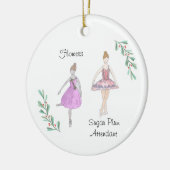 Customizable Nutcracker Flowers/Sugar Plum Keramisch Ornament (Links)
