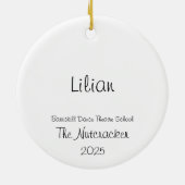 Customizable Nutcracker Flowers/Sugar Plum Keramisch Ornament (Achterkant)