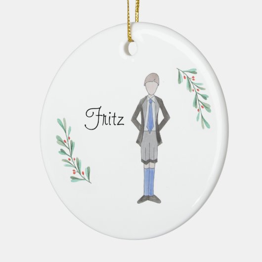 Customizable  Nutcracker Fritz Keepsake Keramisch Ornament (Links)