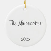 Customizable Nutcracker Fritz Keepsake Keramisch Ornament (Achterkant)