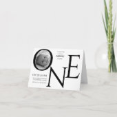 Customizable ONE First Birthday Photo (Voorkant)