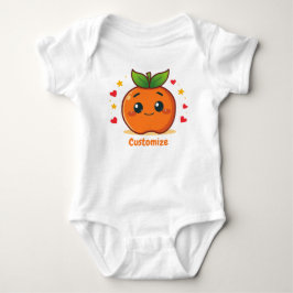 Customizable Orange Fruit Baby Romper