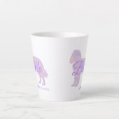 Customizable Pastel Purple Cavalier King Charles   Latte Mok (Voorkant)