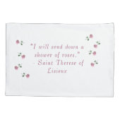 Customizable Patron Saint (St. Therese) Kussensloop (Achterkant)