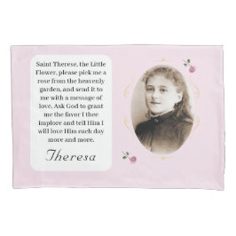 Customizable Patron Saint (St. Therese) Kussensloop