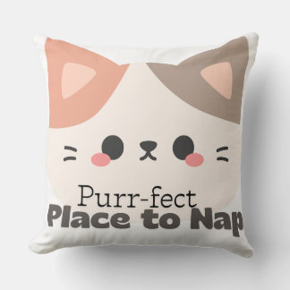 Customizable Perfect Place to Nap Cat Kussen