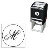 Customizable Personalized Monogram Stylish Zelfinktende Stempel (In situ)