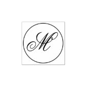 Customizable Personalized Monogram Wooden Rubberstempel (Afrduk)