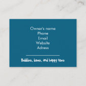 Customizable Pet Groomer Business Card Visitekaartje (Achterkant)