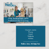 Customizable Pet Groomer Business Card Visitekaartje (Voorkant / Achterkant)