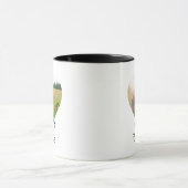 Customizable Pet Heart-Shaped Photo Template Text  Mok (Midden)