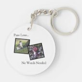 Customizable Pet Photo Keychain (Achterkant)