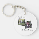 Customizable Pet Photo Keychain (Voorkant)