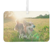 Customizable Pet Photo Template & Text For Name  Luchtverfrisser (Achterkant)