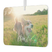 Customizable Pet Photo Template & Text For Name  Luchtverfrisser (Links)