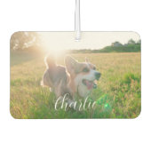 Customizable Pet Photo Template & Text For Name  Luchtverfrisser (Voorkant)