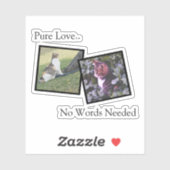 Customizable Pet Photo vinyl Sticker (Vel)