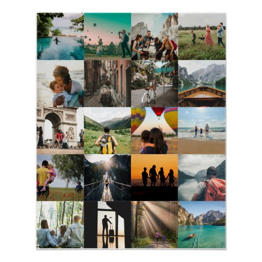 Customizable Photo Memories Perfect Poster (Voorkant)