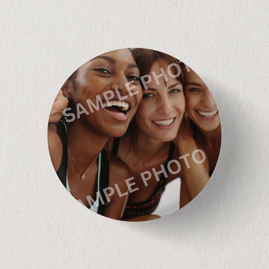 Customizable Photo  Ronde Button 3,2 Cm (Voorkant)