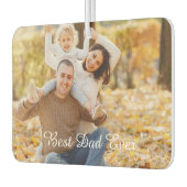 Customizable Photo & Text 'Best Dad Ever' Keepsake Luchtverfrisser (Links)