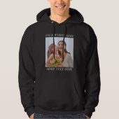 Customizable Photo & Text Hoodie, Your Design Here Hoodie (Voorkant)