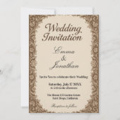 Customizable Photo Wedding Invitation Card Kaart (Voorkant)